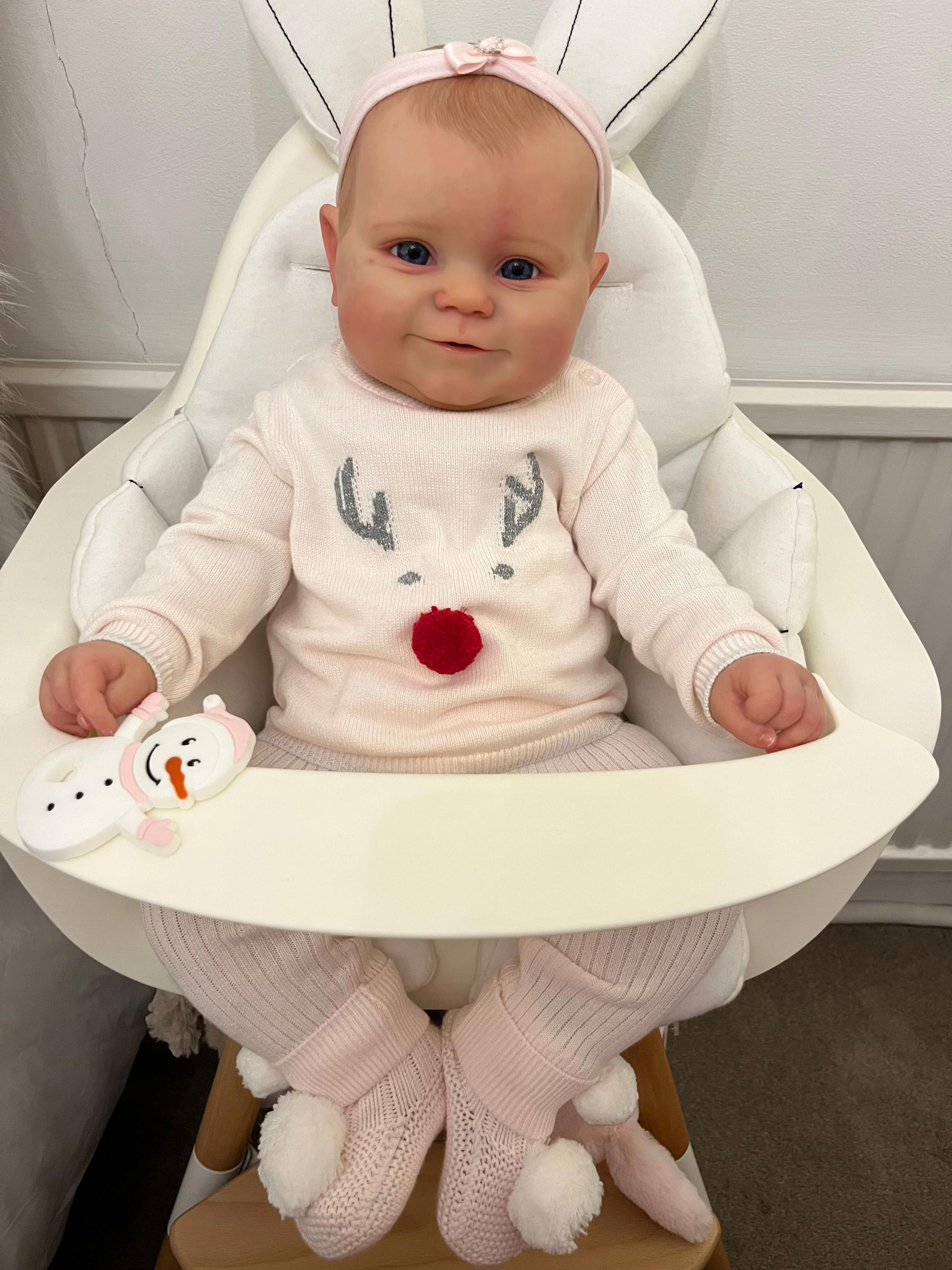 Baby Lily – 25" Full Body Vinyl Toddler Reborn Baby Doll Girl (Open Eyes)