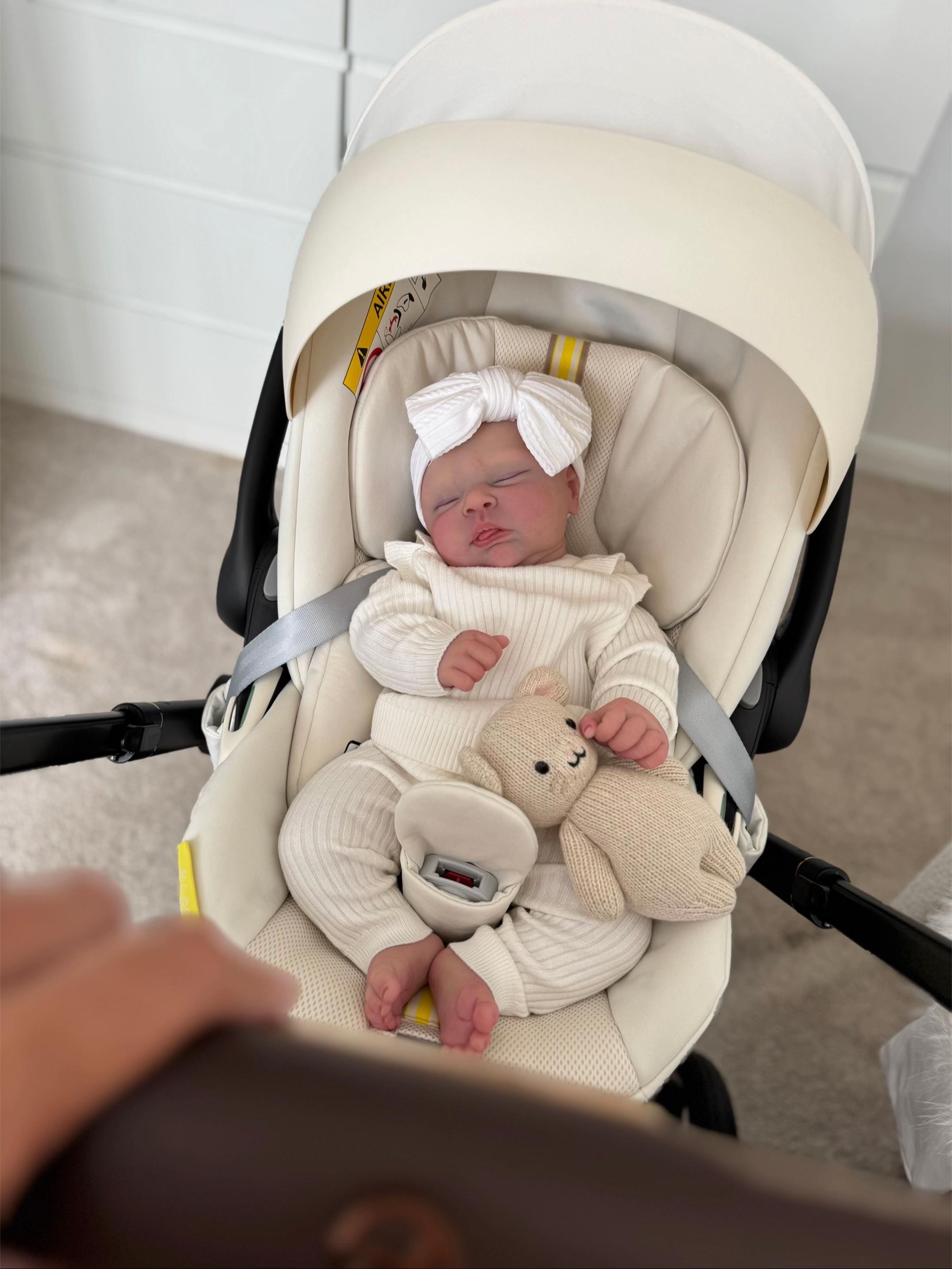 Baby Lena (Bald Edition) – 18.5" Full Body Silicone Sleeping Chubby Reborn Baby Girl