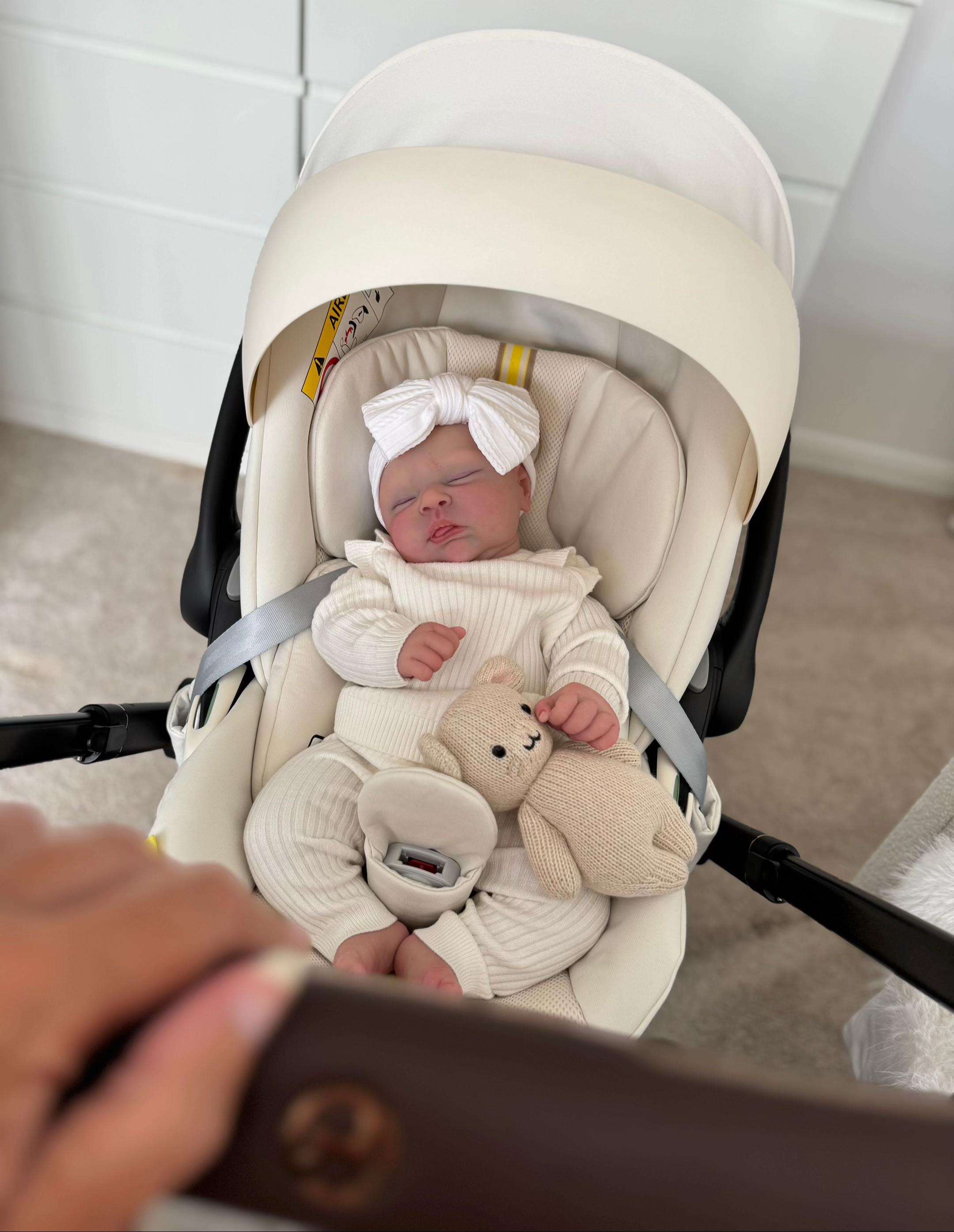 Baby Lena (Bald Edition) – 18.5" Full Body Silicone Sleeping Chubby Reborn Baby Girl