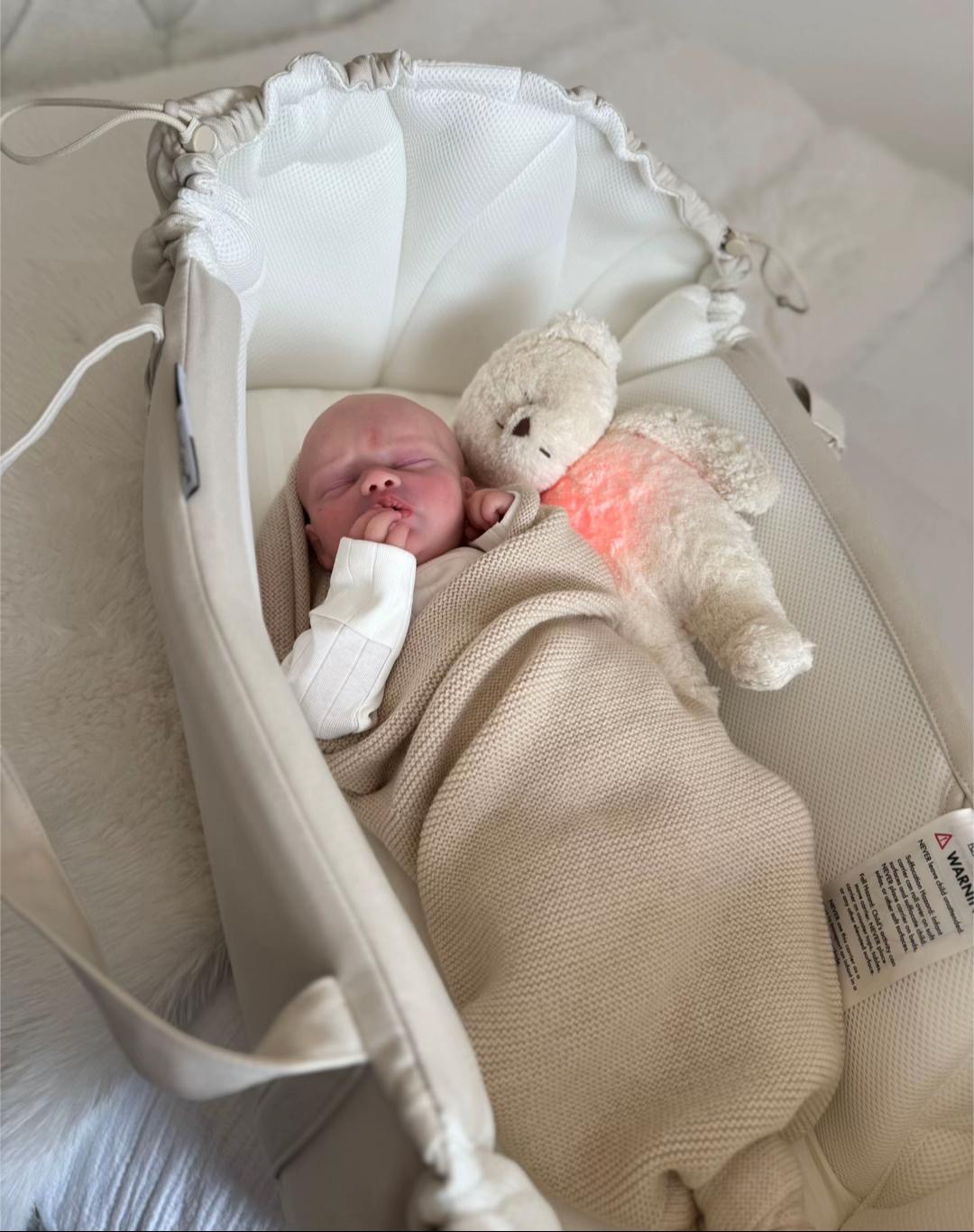 Baby Luca – 18.4" Full Body Silicone Baby Boy Reborn Doll, Realistic Sleeping Doll (Bald/No Hair)