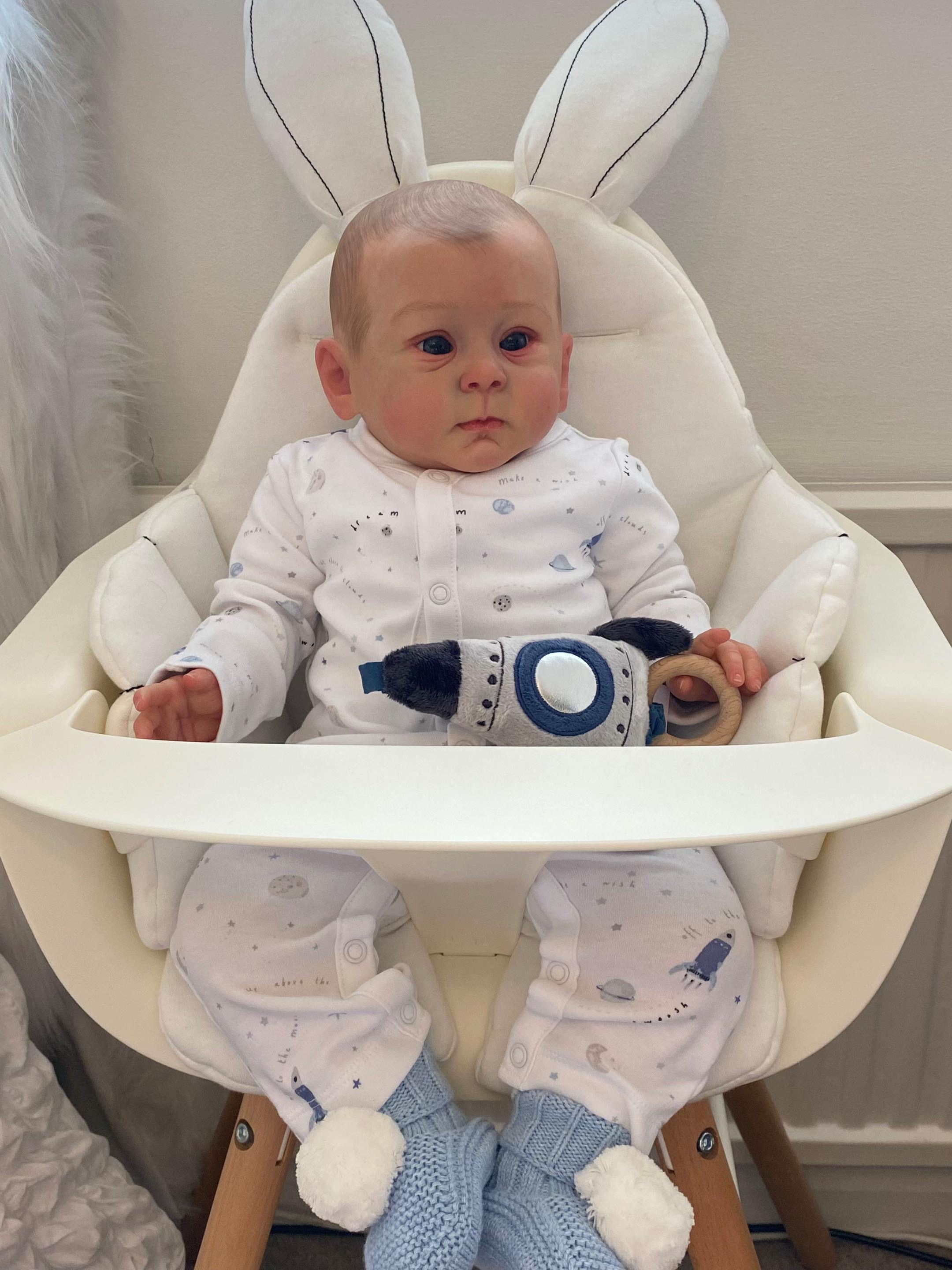 Baby Beau – 24" Full Body Vinyl Toddler Reborn Baby Doll Boy (Open Eyes)
