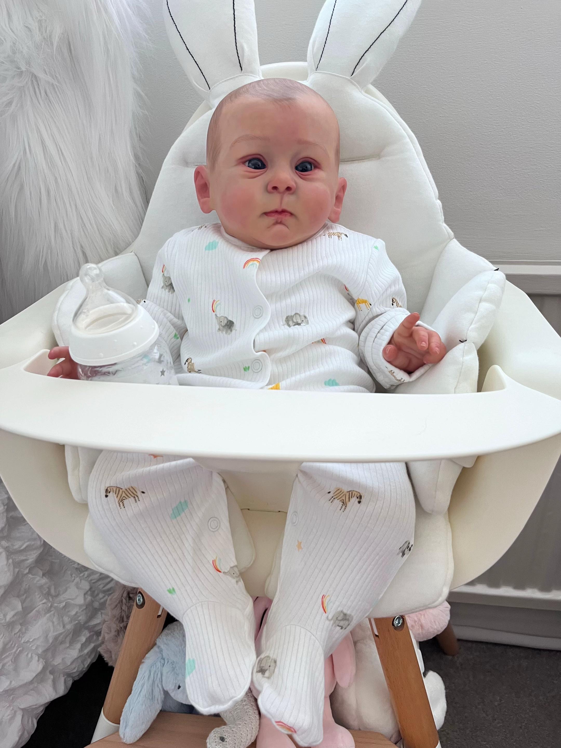 Baby Beau – 24" Full Body Vinyl Toddler Reborn Baby Doll Boy (Open Eyes)