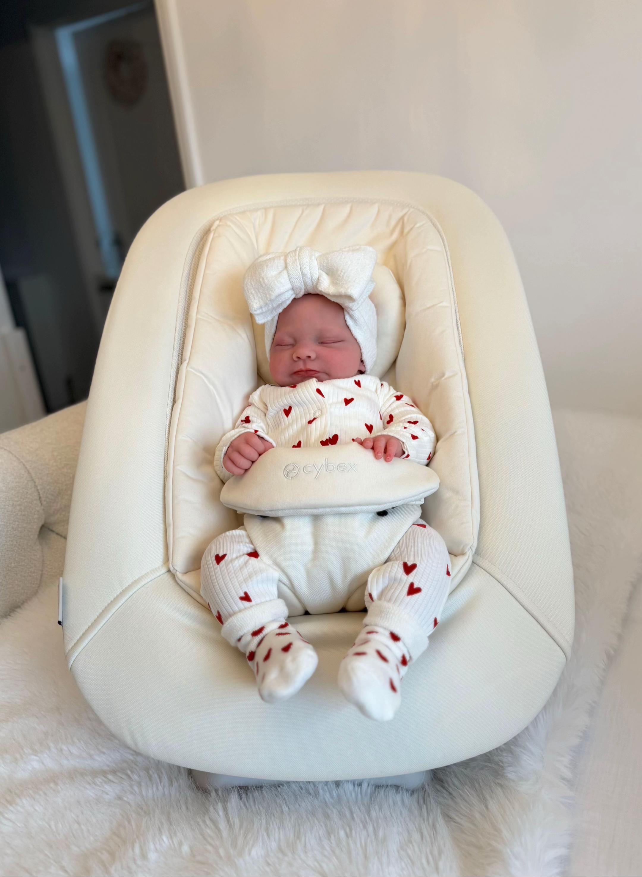 Baby Maya (Limited Edition) – 18.3" Full Body Silicone Sleeping Realistic Baby Girl Doll (Hand Rooted Dark Hair)