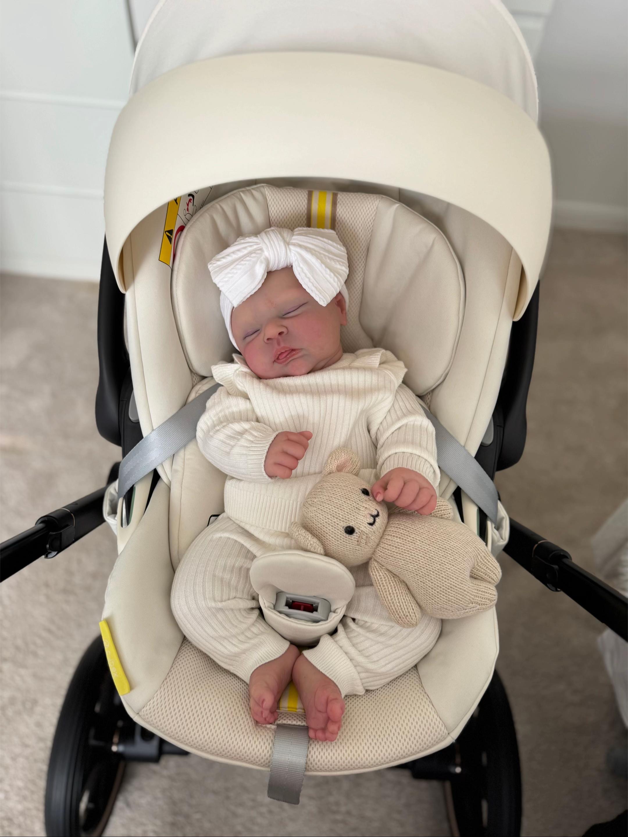 Baby Lena (Bald Edition) – 18.5" Full Body Silicone Sleeping Chubby Reborn Baby Girl